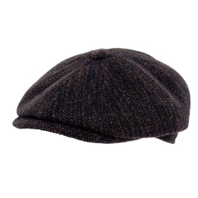 Flat cap - Gårda Premium Wrexham Wool Newsboy (blauw)