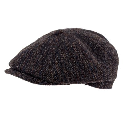 Flat cap - Gårda Premium Wrexham Wool Newsboy (blauw)
