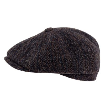 Flat cap - Gårda Premium Wrexham Wool Newsboy (blauw)