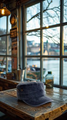 Flat cap - Gårda Viper Army Cap (blauw)