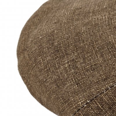 Flat Cap - Gårda Tallone Linen Flat Cap (bruin)
