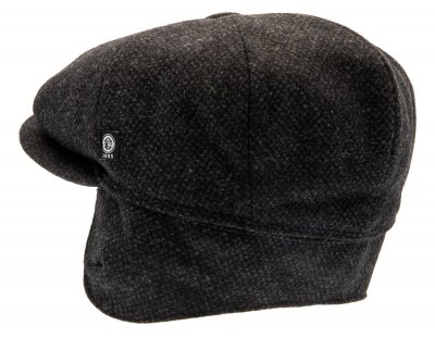 Flat cap - CTH Ericson Gustav Earflap Re-Source Wool (grijs)