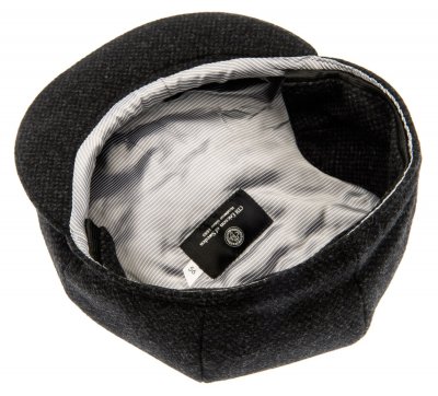 Flat cap - CTH Ericson Gustav Earflap Re-Source Wool (grijs)