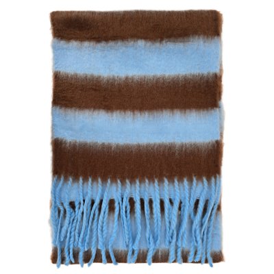 Sjaals - Gårda Dinibor Striped Scarf (blauw/bruin)