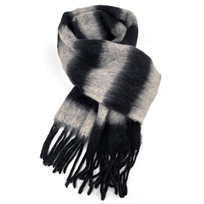 Sjaals - Gårda Dinibor Striped Scarf (grijs/zwart)