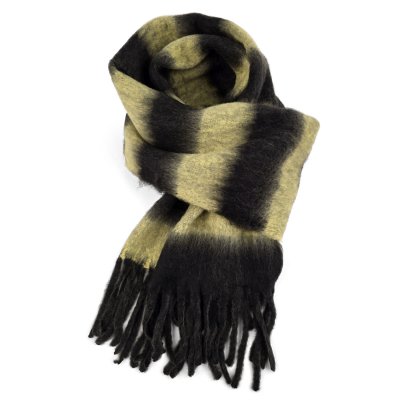 Sjaals - Gårda Dinibor Striped Scarf (kaki/zwart)