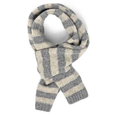 Sjaals - Gårda Grindelwald Striped Wool Mix Scarf (beige/grijs)