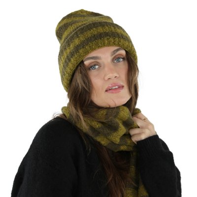 Sjaals - Gårda Grindelwald Striped Wool Mix Scarf (groente)