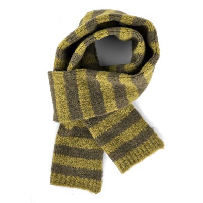 Sjaals - Gårda Grindelwald Striped Wool Mix Scarf (groente)