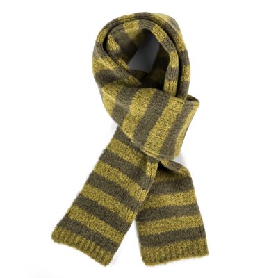 Sjaals - Gårda Grindelwald Striped Wool Mix Scarf (groente)