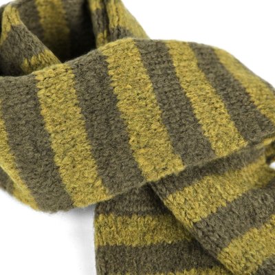 Sjaals - Gårda Grindelwald Striped Wool Mix Scarf (groente)
