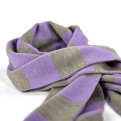 Sjaals - Gårda Kitzbühel Merino Wool Check Scarf (paars/beige)