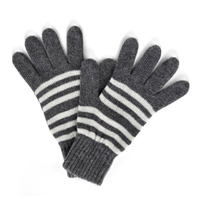 Handschoenen - Gårda Cavalese Knitted Wool Mix Gloves (grijs/wit)