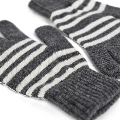 Handschoenen - Gårda Cavalese Knitted Wool Mix Gloves (grijs/wit)