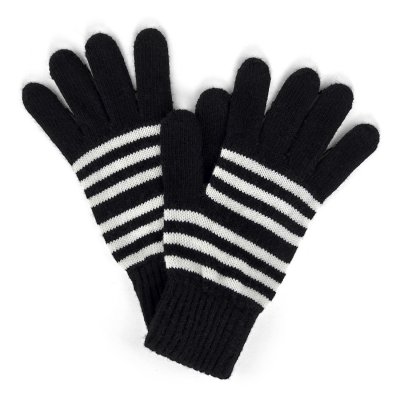 Handschoenen - Gårda Cavalese Knitted Wool Mix Gloves (zwart/wit)