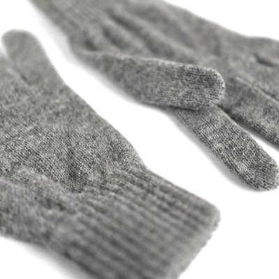Handschoenen - Gårda Tolmin Knitted Wool Mix Gloves (grijs)