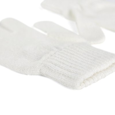 Handschoenen - Gårda Tolmin Knitted Wool Mix Gloves (wit)