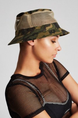Hoeden - Brixton Hardy Bucket Hat (camo)