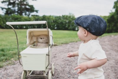 Flat Cap - CTH Ericson Carl Jr. Organic Cotton Flat Cap (denim)