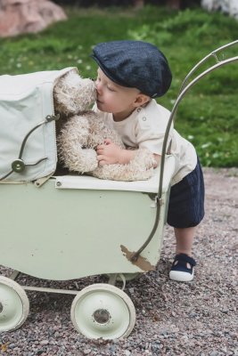 Flat Cap - CTH Ericson Carl Jr. Organic Cotton Flat Cap (denim)