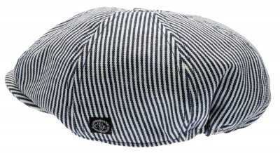 Flat Cap - CTH Ericson Theodor Jr. Newsboy Cap (blauw/wit)