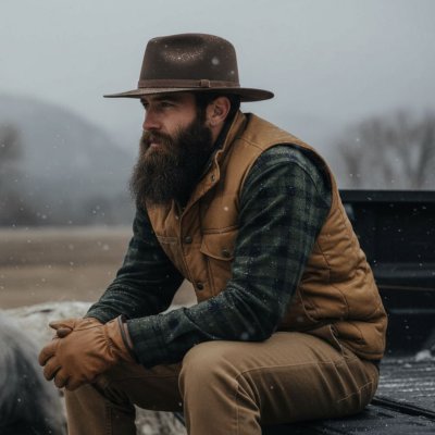 Hoeden - Gårda Tropea Fedora Wool Hat (bruin)