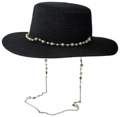 Stro hoed - Gårda Amidala (zwart)