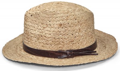 Hoeden - Gårda Pampaneria Raffia Fedora (naturel)