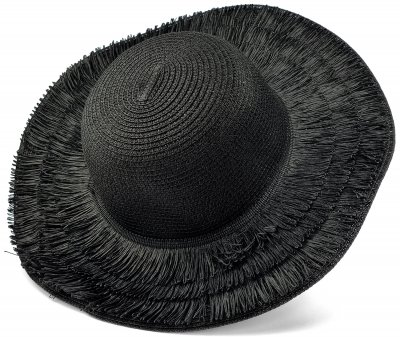 Stro hoed - Gårda Sarita (zwart)