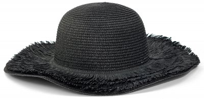 Stro hoed - Gårda Sarita (zwart)