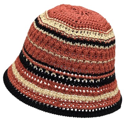 Hoeden - Gårda Adeje Knitted Bucket Hat (rood/multi)