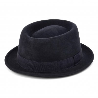 Hoeden - Gårda Asolo Pork Pie Wool Hat (blauw)