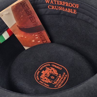 Hoeden - Gårda Asolo Pork Pie Wool Hat (blauw)