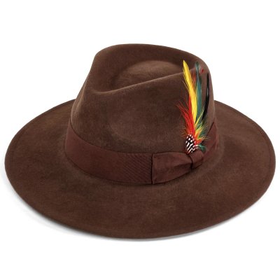 Hoeden - Gårda Astoria Fedora (bruin)