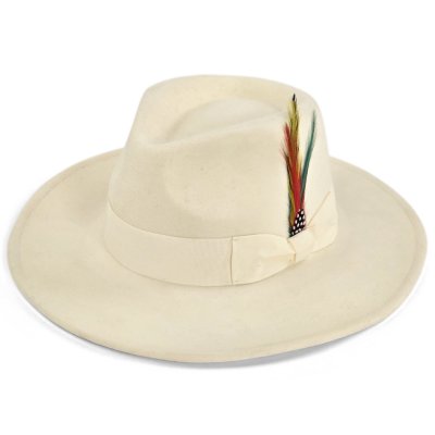 Hoeden - Gårda Astoria Fedora (wit)