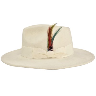 Hoeden - Gårda Astoria Fedora (wit)