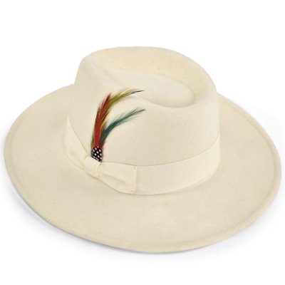 Hoeden - Gårda Astoria Fedora (wit)