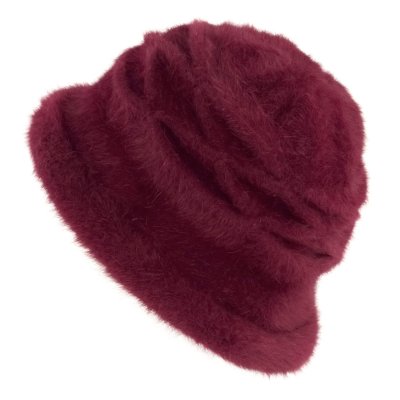 Hoeden - Gårda Atri Angora Cloche (bordeaux)