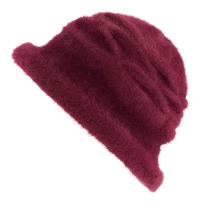 Hoeden - Gårda Atri Angora Cloche (bordeaux)