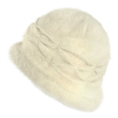 Hoeden - Gårda Atri Angora Cloche (wit)