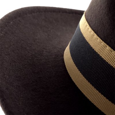 Hoeden - Gårda Belluno Crushable Wool felt Fedora (bruin)