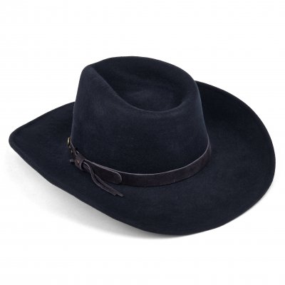 Hoeden - Gårda Bowmont Crushable Wool felt Western hat (blauw)