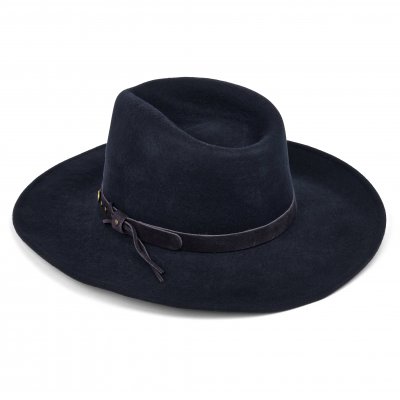 Hoeden - Gårda Bowmont Crushable Wool felt Western hat (blauw)