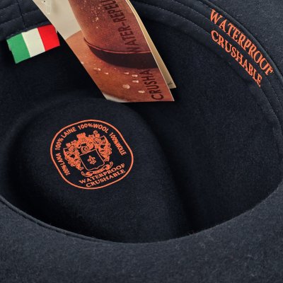 Hoeden - Gårda Bowmont Crushable Wool felt Western hat (blauw)