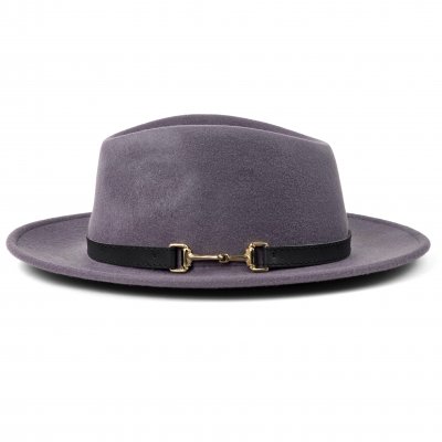 Hoeden - Gårda Braga Wool felt Fedora (grijs)