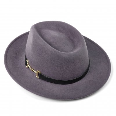 Hoeden - Gårda Braga Wool felt Fedora (grijs)