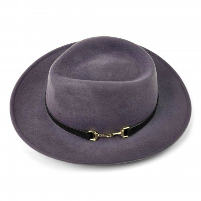 Hoeden - Gårda Braga Wool felt Fedora (grijs)