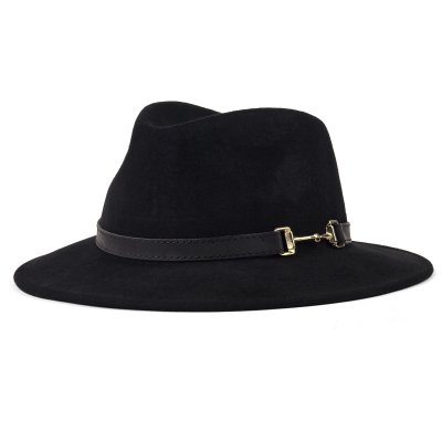 Hoeden - Gårda Braga Wool felt Fedora (zwart)