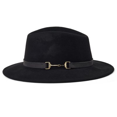 Hoeden - Gårda Braga Wool felt Fedora (zwart)
