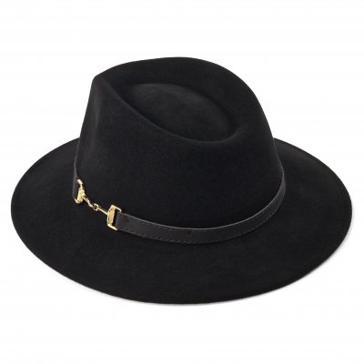 Hoeden - Gårda Braga Wool felt Fedora (zwart)
